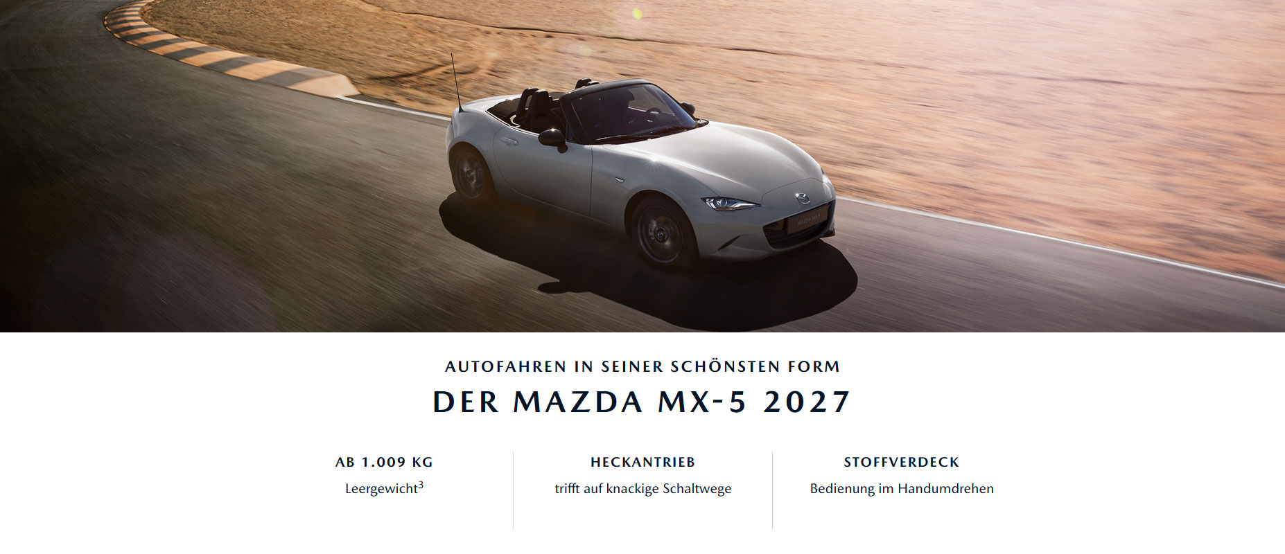 DER MAZDA MX-5 2027 - Autofahren in seiner schönsten Form 
